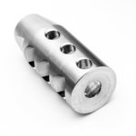 stainless steel compact muzzle brake compensator - 1/2x28 thread