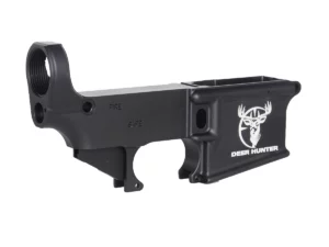 Deer head crosshairs 80% lower receiver — full profile