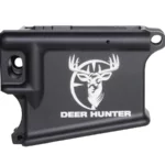 Laser Engraved Deer Head in Crosshairs on 80% AR-15 Black Lower – Premium Firearm Art