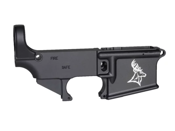 Stand Out with Deer Head 2 Laser Engraving on 80% AR-15 Lower