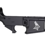 ntricate Deer Head 2 Engraving on 80% AR-15 Black Lower Receiver