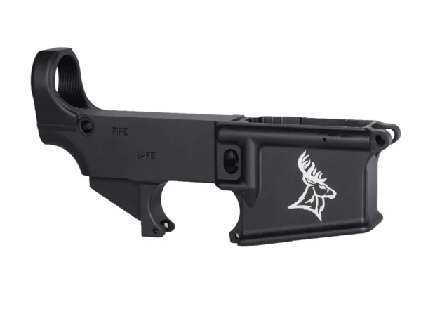 Customizable Deer Head 2 Laser Engraved 80% AR-15 Lower Receiver