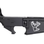 Precision Laser Engraved Deer Head 3 on 80% AR-15 Black Lower – Firearms Redefined