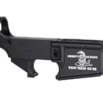 Custom Laser Engraved Don’t Tread On Me AR-15 Black Lower – Premium Firearm Modification