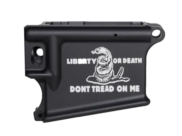 Laser Engraved Dont Tread On Me 80% AR-15 Anodized Lower receiver