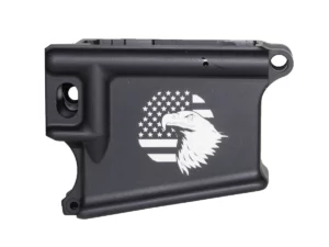 Eagle over American Flag 80% AR-15 Anodized Lower Receiver