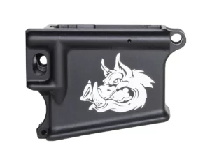 Laser Engraved Hog Head 80% AR-15 Anodized Lower receiver