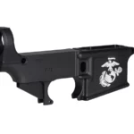 Marine Corps Pride: Laser Etched Logo on 80% AR-15 Black Lower Receiver