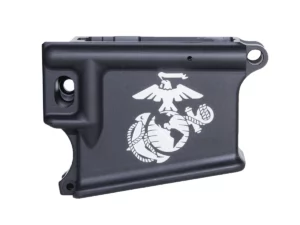 Laser Engraved Marines Logo 80% AR-15 Anodized Lower receiver
