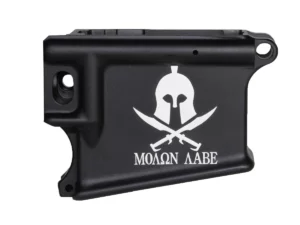 Laser Engraved MOLON AABE SPARTAN 80% AR-15 Anodized Lower receiver