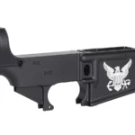 Custom Laser Engraved Navy Logo AR-15 Black Lower”