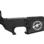 Engraved ‘Right to Bear Arms Defended’ Emblem on AR-15 Lower