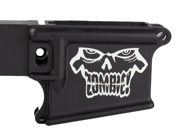 AR15 Zombie Head engraved lower
