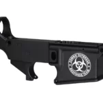 Tactical Zombie Response: Laser-Engraved ZOMBIE Outbreak Team on 80% AR-15 Lower