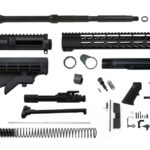 ar-15 rifle kit 16" barrel, 12" M-lok handguard and mil-spec stock and lower parts kit