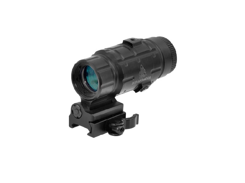 utg leapers 3x magnifier scope with windage and elevation adjustment
