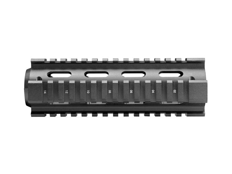 Shop AIM Sports AR-15/M4 6.5″ Two-Piece Quad Rail in Black