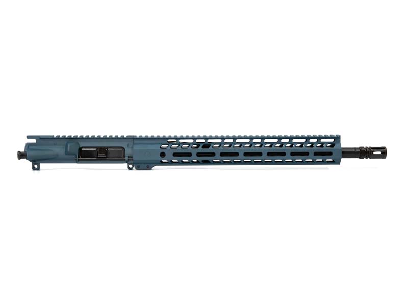 Ghost Firearms Elite 16″ 5.56 NATO Rifle Upper (No BCG, No Charging Handle) – Blue Titanium