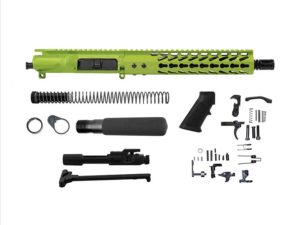ar-15 pistol kit with zombie green cerakote gun coatings ar-15 platform