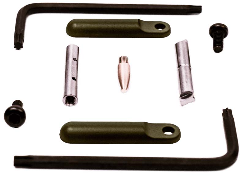 KNS Precision AR-15 Non-Rotation Trigger/Hammer Pins Gen 2 .154 in Olive Drab OD Green