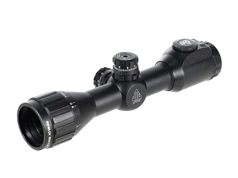 Leapers UTG 4X32 1" Compact CQB Scope 36-Color Mil-Dot with Adjustable Objective