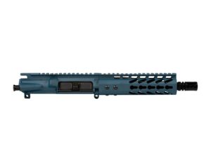 7.5″ .300 Blackout Titanium Blue Pistol Upper 7 inch Keymod Rail