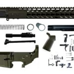 OD Green 16″ Rifle Kit 5.56 15″ Slim Keymod with Lower in USA