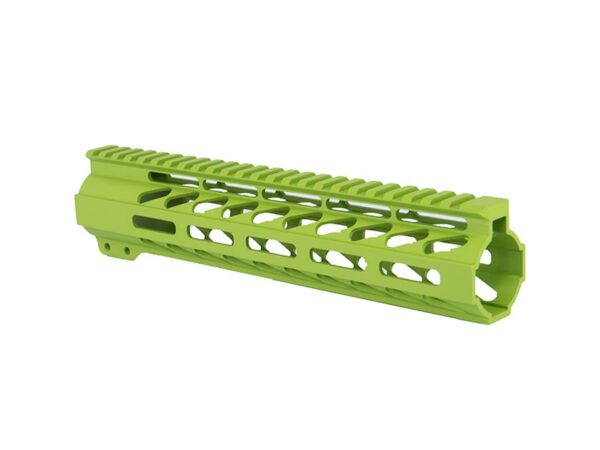 Zombie Green MLOK handguard for AR-15, ten-inch length, free float rail