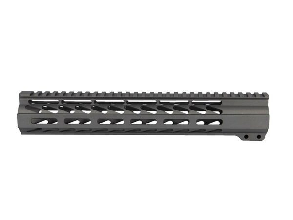 Tungsten Grey MLOK handguard for AR-15, twelve-inch length, free float rail