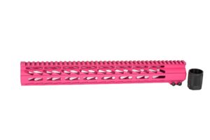 Buy 15 inch M-LOK Free Float Rail in Pink Online in USA