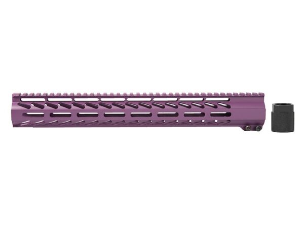 Buy 15 inch M-LOK Free Float Rail in Purple Online in USA