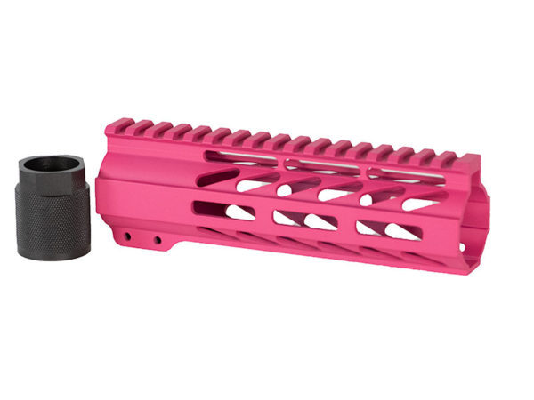 7″ Free Float Light Weight M-LOK Handguard – Pink