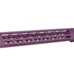 Purple MLOK Handguard for AR-15 – Fifteen Inch Free Float Rail
