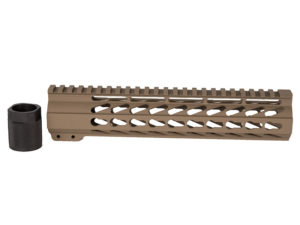 10″ AR-15 Ultra Slim Free Float Keymod Handguard – FDE