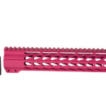10″ Cerakote Pink Keymod Handguard Free Float Rail