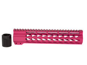 10″ AR-15 Slim Light Weight Keymod Handguard in Pink