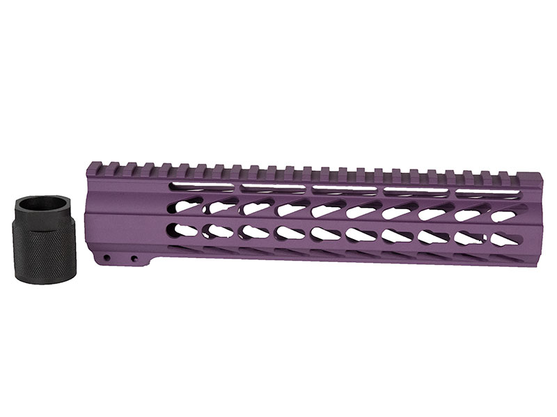 Purple Cerakote 10" Keymod Handguard