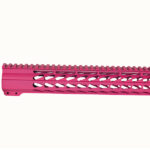 12" Cerakote Pink Keymod Handguard Free Float Rail