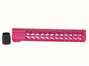 AR-15 12″ Custom Slim Light Weight Keymod Handguard in Pink