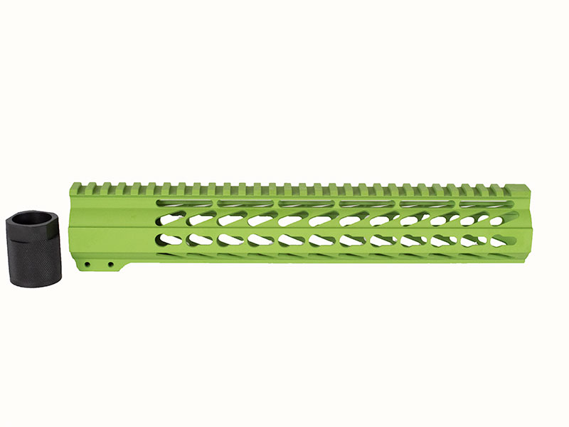 12" Zombie Green Keymod Handguard Free Float Rail