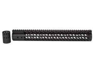 AR-10 (.308) 15″ Custom Slim Light Weight Keymod Handguard – Black