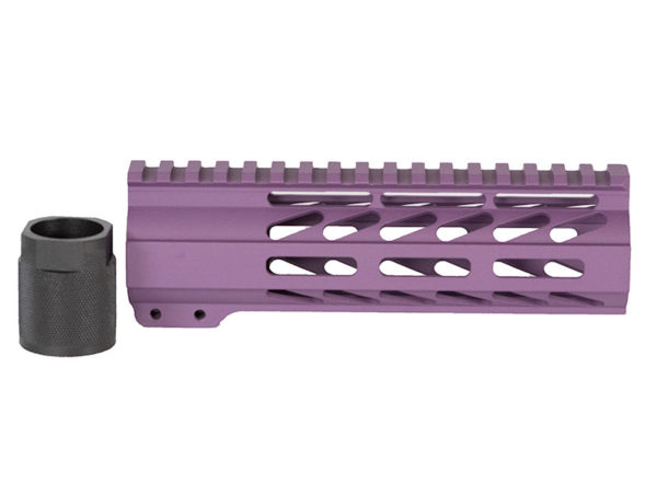 7″ Purple-M-LOK-Free-Float-Rail