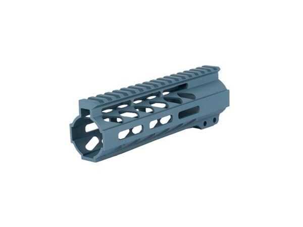 Titanium Blue MLOK handguard for AR-15, seven-inch length, free float rail