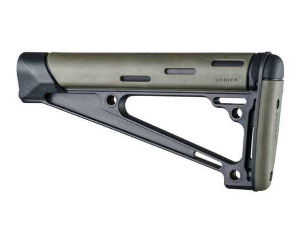 AR-15 / M16: OverMolded Fixed Buttstock (Fits A2 Buffer Tube) – OD Green