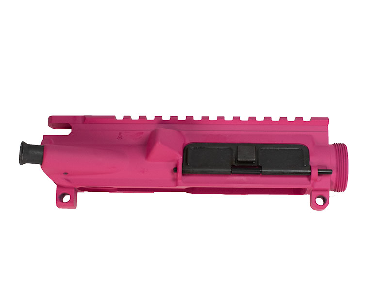 Cerkaoted AR-15 Pink Assembled Upper Receiver