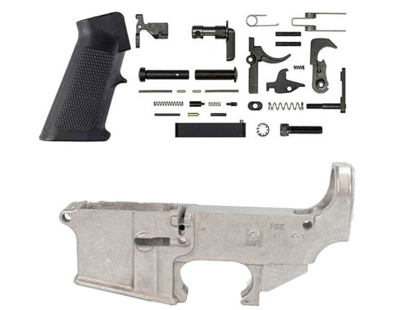 80% Raw AR-15 lower WITH Lower Parts Kit