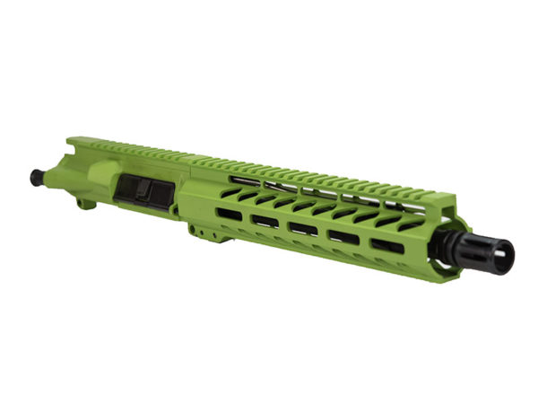 10.5-AR-15-Upper-in-Zombie-Green-with-Matching-10-M-Lok-Handguard