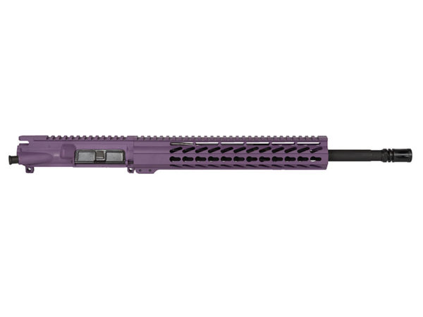16" Purple Ar 15 Upper with 12" Free Float Keymod, No BCG, USA