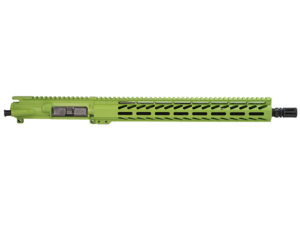 Cerakote 16 Rifle Upper with matching slim 15 M Lok Handguard in Zombie Green no bolt carrier group