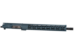 16″ Titanium Blue AR-15 Upper, 15″ Free Float M-lok Handguard